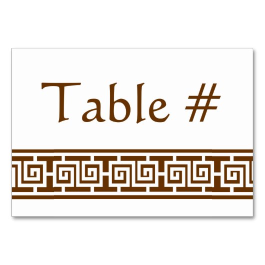 Élégance chinoise dans la carte de table au chocol (Devant)