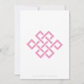 Élégance chinoise dans le Faire-part de mariage ro (Dos)