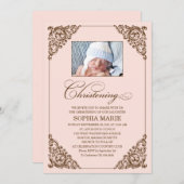 ELEGANCE | CHRISTENINVITATIE KAART (Voorkant / Achterkant)