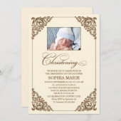 ELEGANCE | CHRISTENINVITATIE KAART (Voorkant / Achterkant)