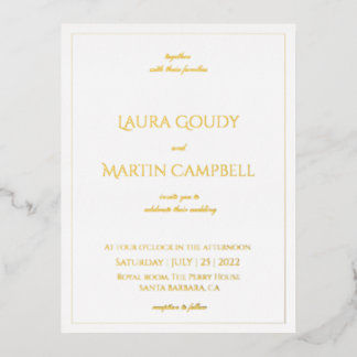 Elegance Classic texte basé sur Invitation