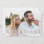 Élégance classique Amour et Merci Burgundy Photo (Devant)