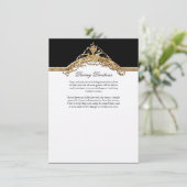 Élégance cravate noire 2, Cartes d'invitation pour (Debout devant)