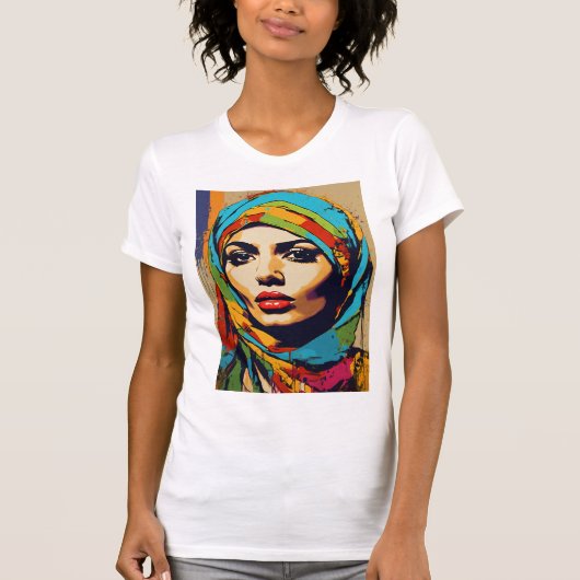 "Elégance dans chaque fil : T-shirt femme avec Ch (Devant)