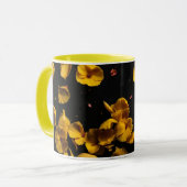 "Élégance d'automne : Mug adoré avec une fleur en  (Devant gauche)