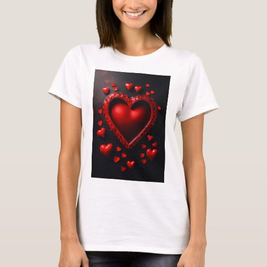 Elégance de coeur : Collection T-shirt femme" (Devant)
