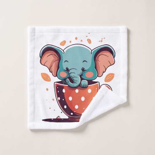 Élégance de l'éléphant (Gant de toilette)