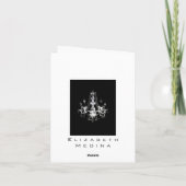 Élégance de lustre ~ Cartes / Invitations (Dos)