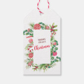 Élégance de menthe poivrée étiquette cadeau (Devant)