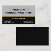 Élégance de monogramme dans le carte de visite (Devant / Derrière)