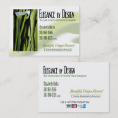 Élégance de ploucs d'Eliz par le carte de visite (Devant / Derrière)