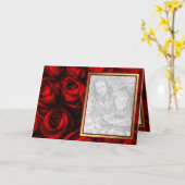 Élégance de Rose Rouge - Modèle (Fleur jaune)
