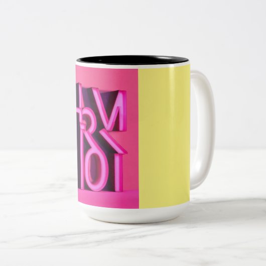 Élégance double teinte : Mug à deux tons marvel" (Devant droit)