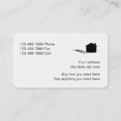 Élégance du Carte de visite immobilier (Dos)