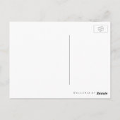 Élégance du lustre ~ Carte postale Black White Fun (Dos)