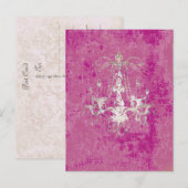 Élégance du lustre ~ Carte postale / Invitations (Devant / Derrière)
