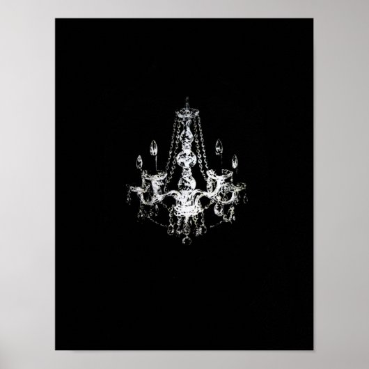 Élégance du lustre - Poster (option toile) (Devant)