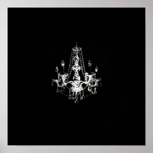 Élégance du lustre - Poster (option toile) (Devant)