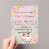 Élégance du rougissement : Faire-part de mariage a (In situ (ordinateur de poche))