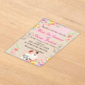 Élégance du rougissement : Faire-part de mariage a (Poser)