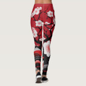Élégance Embrasser : Leggings japonais en fleurs d (Dos)