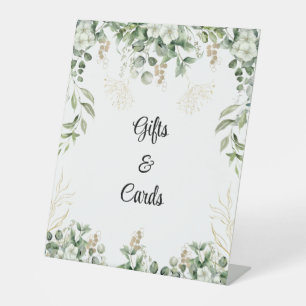 Élégance Enchantée : Panneau de Mariage Vert et Or