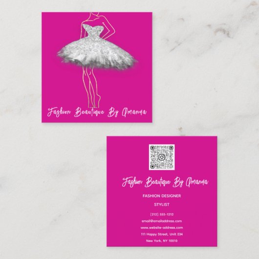 Élégance Encodée : Le Carte de visite Qui S'habill (Devant / Derrière)