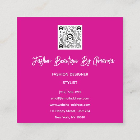 Élégance Encodée : Le Carte de visite Qui S'habill (Dos)