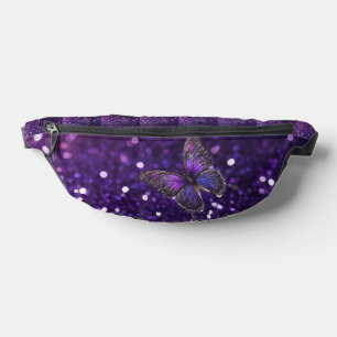 Élégance Envoûtante : Le Papillon Étincelle Violet