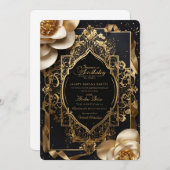 Élégance épicurienne dévoilée : Votre invitation r (Devant / Derrière)