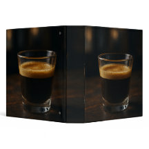 Élégance Espresso foncé | Classeur à thème café