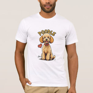 Élégance et esprit : T-shirt de caniche