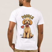 Élégance et esprit : T-shirt de caniche (Dos)