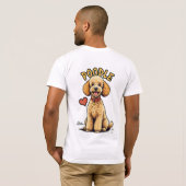 Élégance et esprit : T-shirt de caniche (Dos entier)