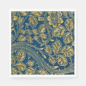 Élégance Fleur d'Or Serviette en papier  (Devant)