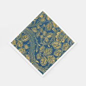 Élégance Fleur d'Or Serviette en papier  (Coin)