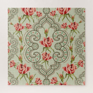 Elegance Floral: naadloze achtergrond. Legpuzzel