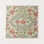 Elegance Floral:  naadloze achtergrond. Wandkleed (Voorkant (horizontaal))