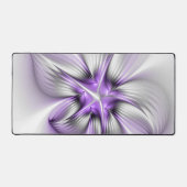 Élégance florale Art fractal violet abstrait moder (Recto)