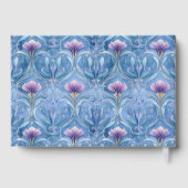 Élégance Florale Bleue Romantique (Verso)