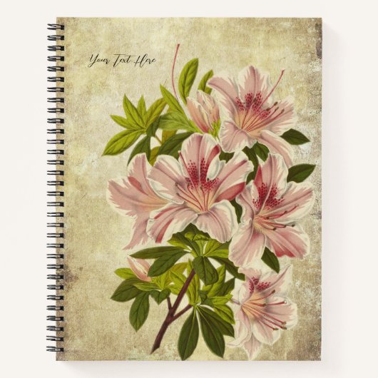 Élégance Florale : Le Cahier Hibiscus (Devant)