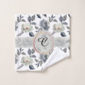 Élégance florale : Un Motif étonnant (Gant de toilette)