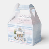 Elegance Frans Café Baby shower Bedankdoosjes (Voorkant Zijde)