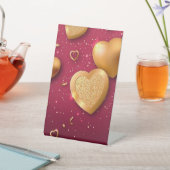 Élégance frappante : Signe de piédestal Maroon ave (In SItu)