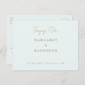 Élégance frappée Faire-part de mariage (Devant / Derrière)