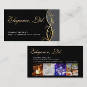 Elegance Gala Events Planner Coordinator Visitekaartje (Voorkant / Achterkant)