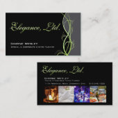 Elegance Gala Events Planner Coordinator Visitekaartje (Voorkant / Achterkant)