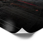 Élégance gothique Poster brillant (Coin)