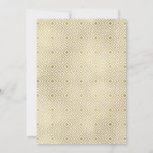 Elégance grecque Faire-part de mariage, Faux Gold (Dos)