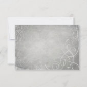 Élégance grise subtile - Carte RSVP (Dos)